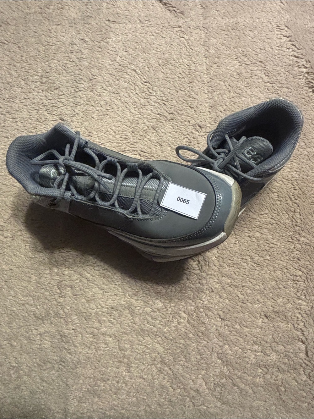Boys Gray Jordans- Classic Training Shoes